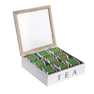 קופסת תה עץ