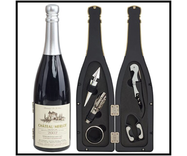 אביזרים ליין במארז בקבוק יין