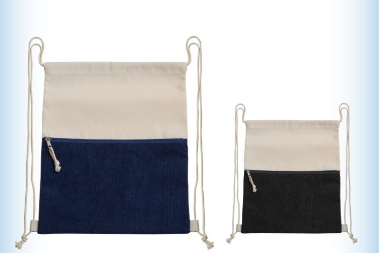 תיק גב שרוכים עשוי PU וכותנה