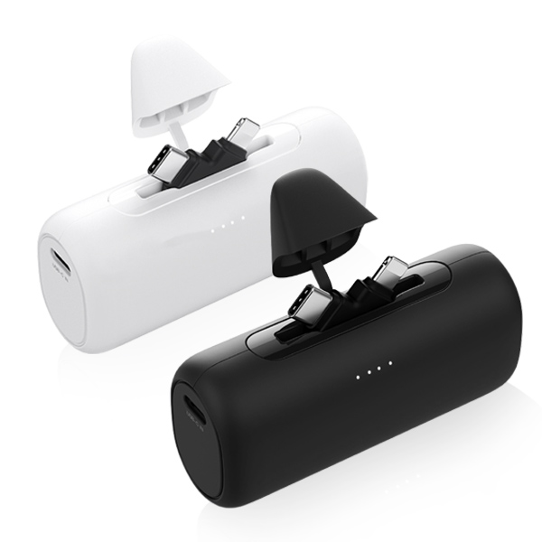 מטען נייד קומפקטי עם ראש טעינה מתחלף