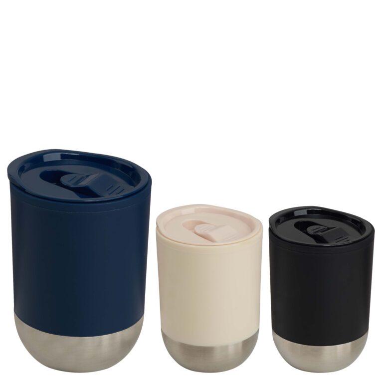 ספל תרמי פלסטי עם תחתית נירוסטה