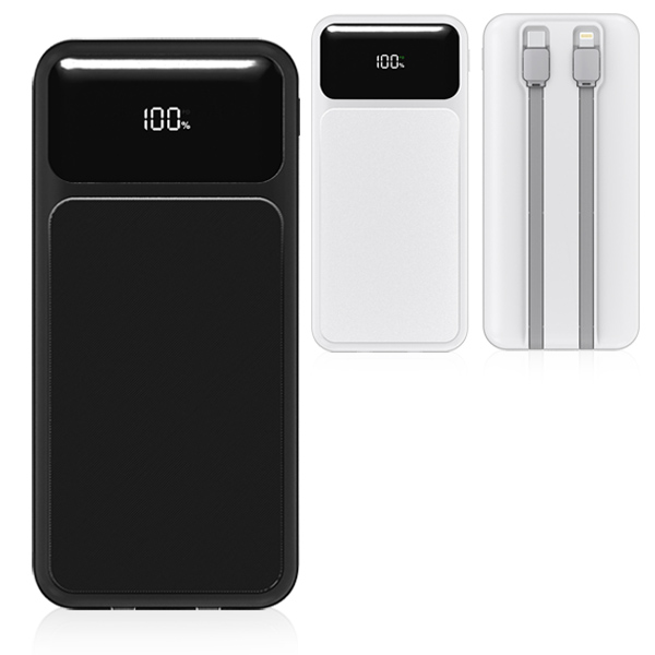 מטען נייד 10,000 פולריס מטען נייד PD טעינה מהירה בנפח 10,000 mAh עם צג לחיווי סטטוס הטעינה