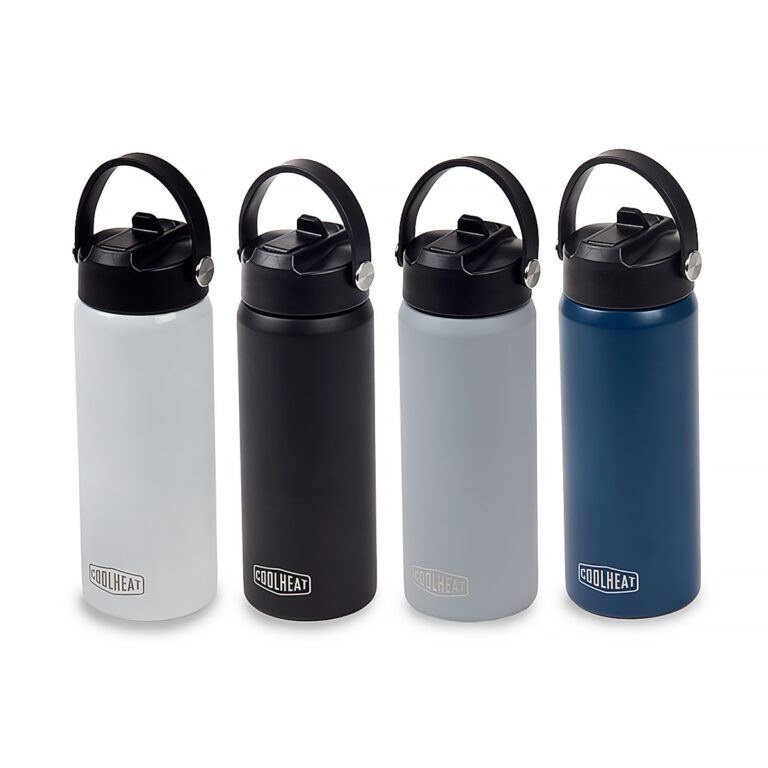 בקבוק תרמי שומר קור וחום 600 מ"ל בקבוק שתייה תרמי לשמירה על טמפרטורה קרה/ חמה וואקום עם ציפוי נחושת לבידוד גבוה, כולל פיית ספורט למשקה קר.