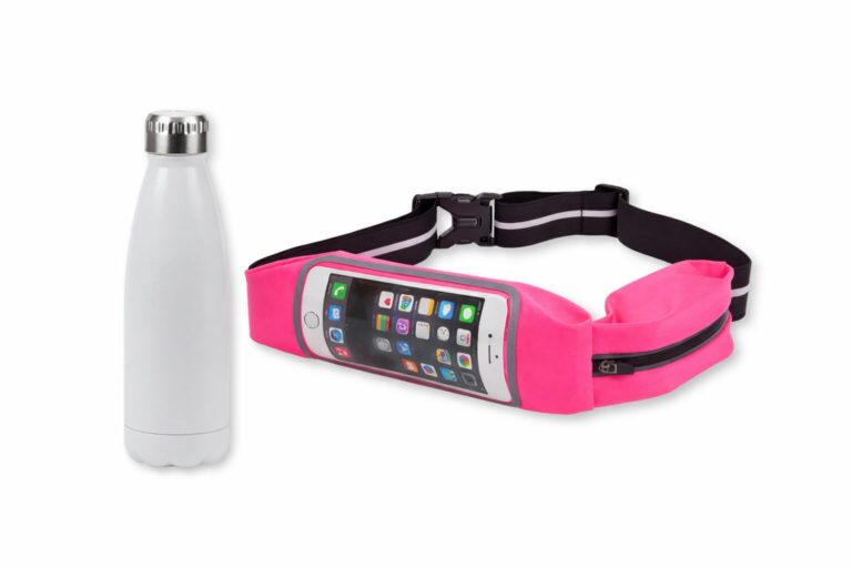 מארז בקבוק תרמי ונרתיק מותן לנייד, המארז הכולל: בקבוק תרמי שומר על טמפרטורה קרה/ חמה ונרתיק מותן מדליק עם חלון שקוף לטלפון נייד.