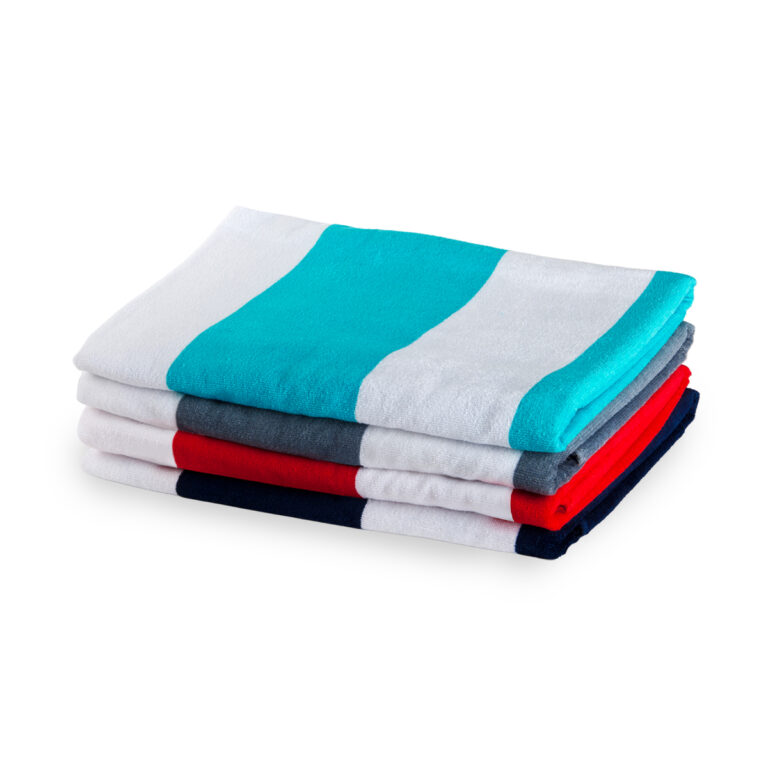 מגבת חוף פסים, מגבת חוף 100% כותנה בהדפס פסים רחבים ובמבחר צבעים.