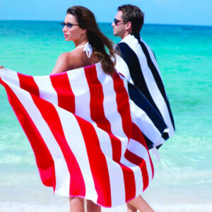 מגבת חוף פסים