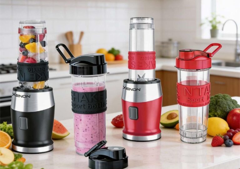 בלנדר שייקר להכנת משקאות בריאות, שייק פירות, לריסוק קרח, מזון לתינוקות ועוד עם עוצמת מנוע 500 וואט | הפעלה קלה ונוחה | להבים חזקים מנירוסטה